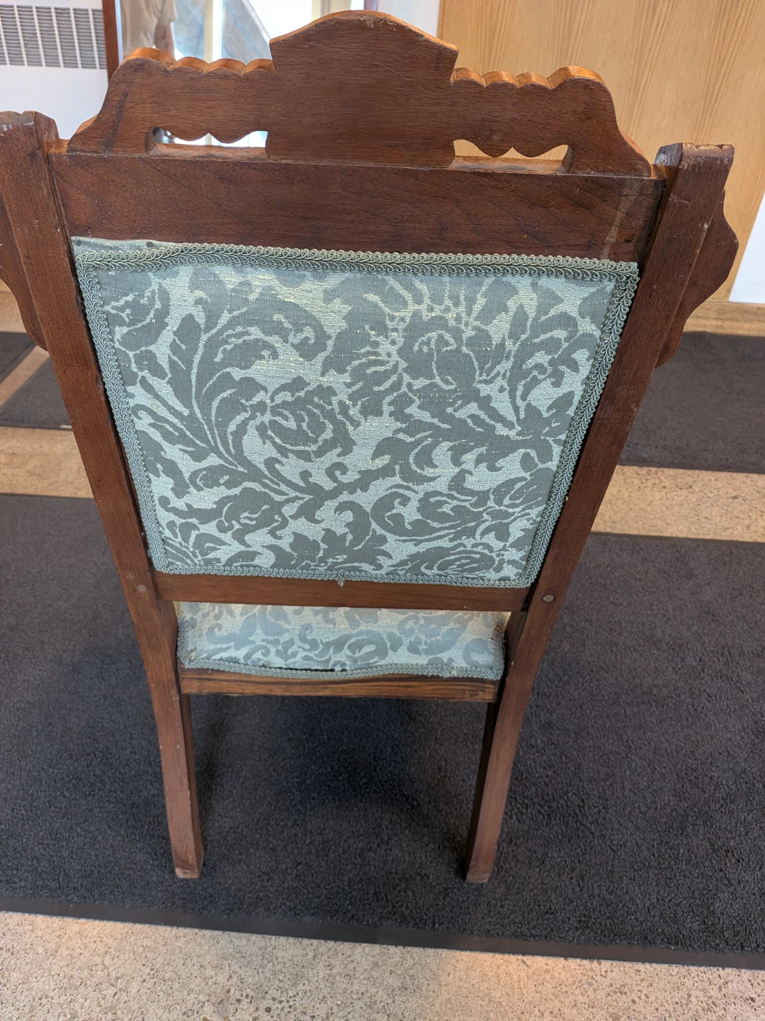 Antique Wood Accent Chair - photo 3