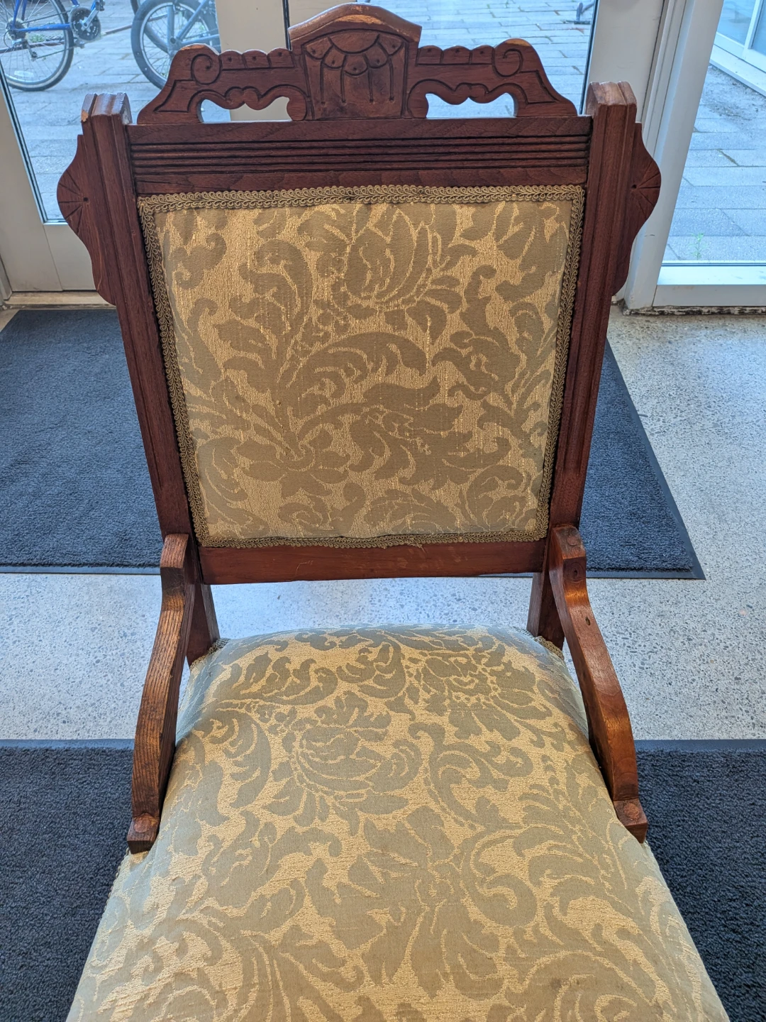 Antique Wood Accent Chair - photo 5