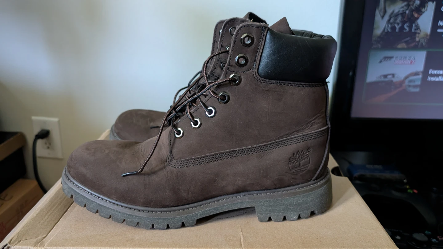 Timberland Premium 6 Inch Dark Chocolate Men’s Sz 9-11 Nubuck - photo 4