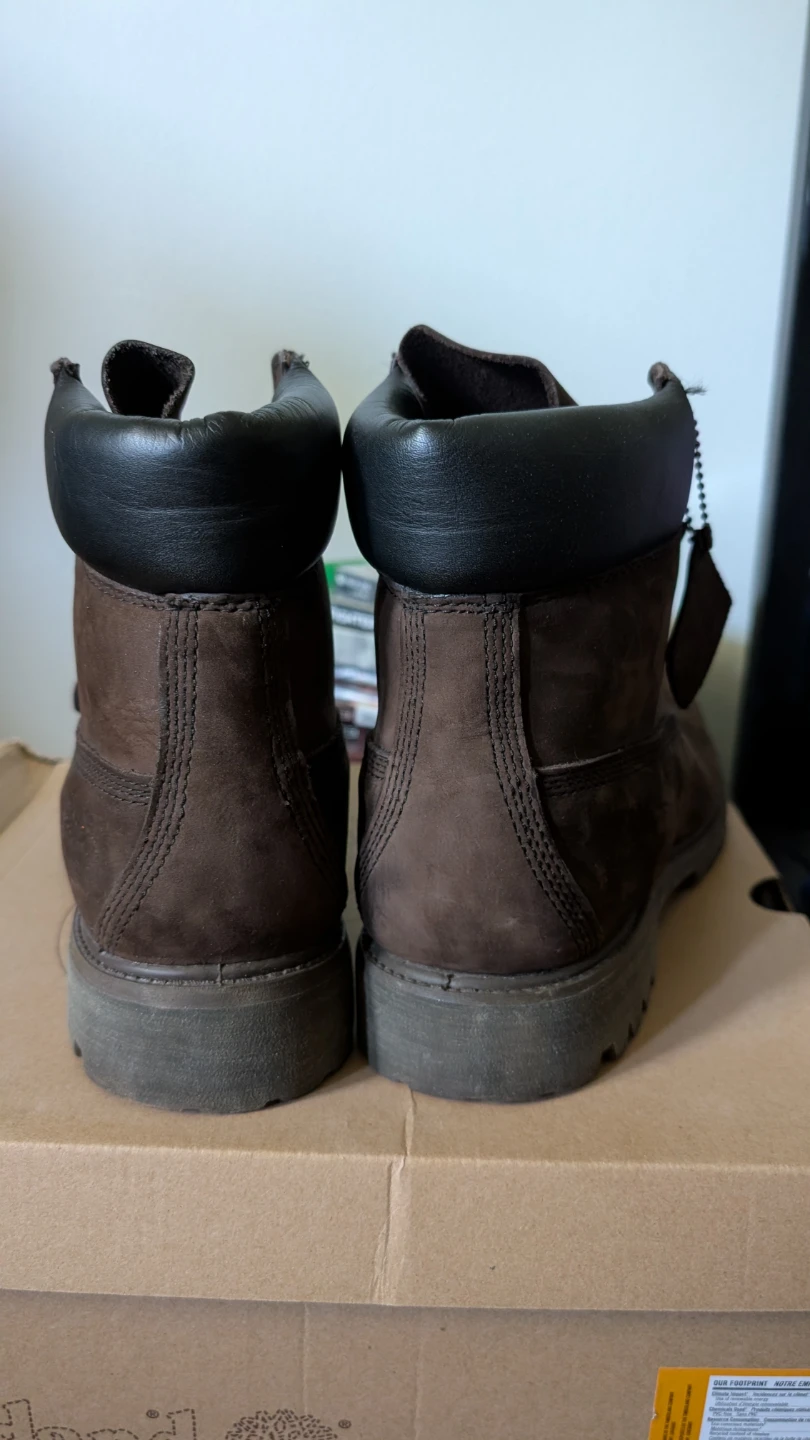 Timberland Premium 6 Inch Dark Chocolate Men’s Sz 9-11 Nubuck - photo 5