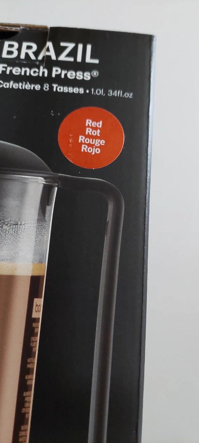 Bodum BRAZIL French Press 1.0L Red - photo 3