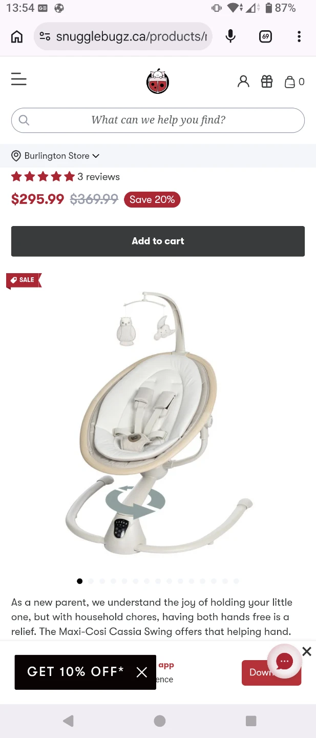 Maxi-Cosi Cassia Swing Brand New in box - photo 2