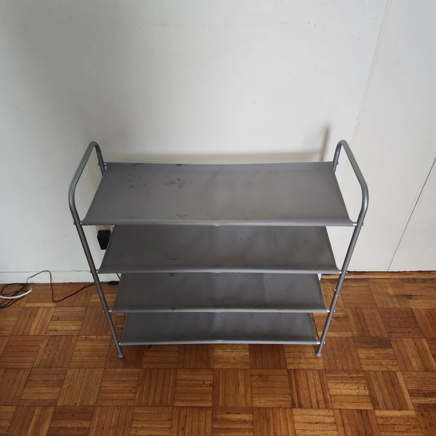 4-Tier Gray Storage Shoe Rack - photo 2