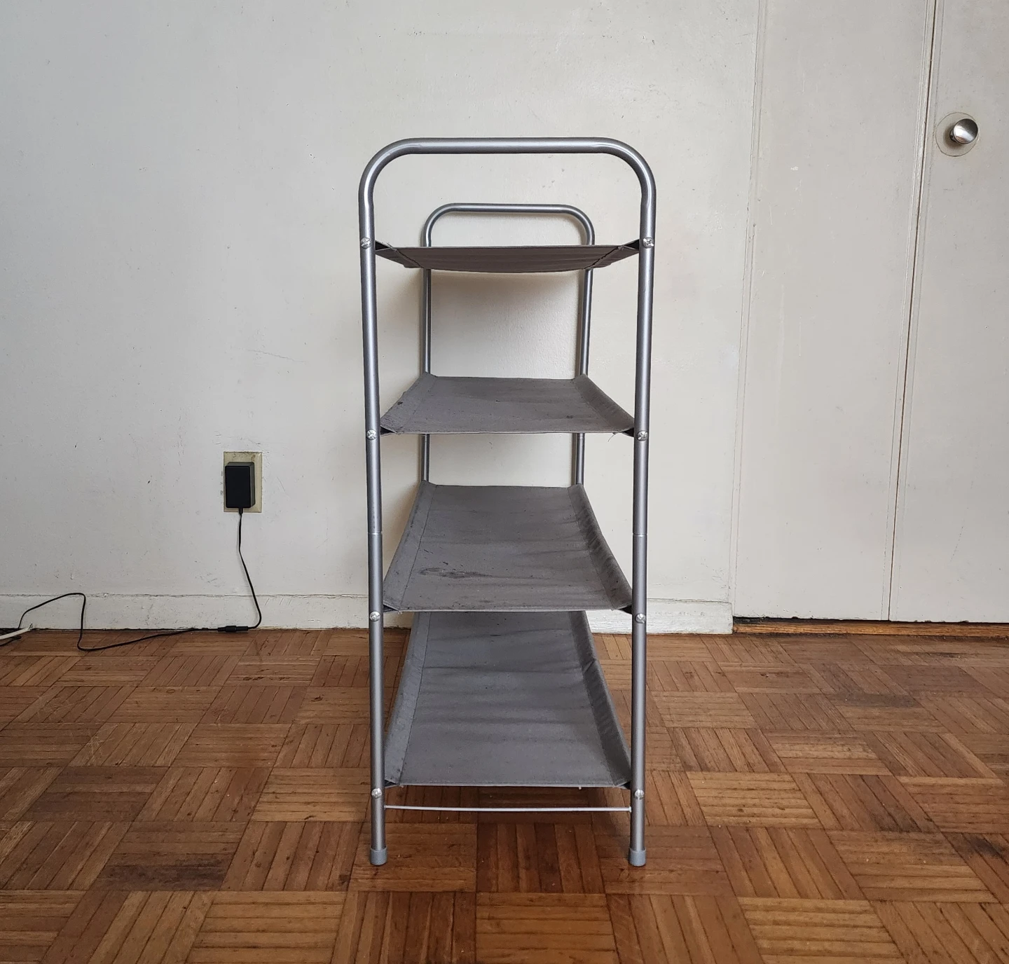 4-Tier Gray Storage Shoe Rack - photo 3
