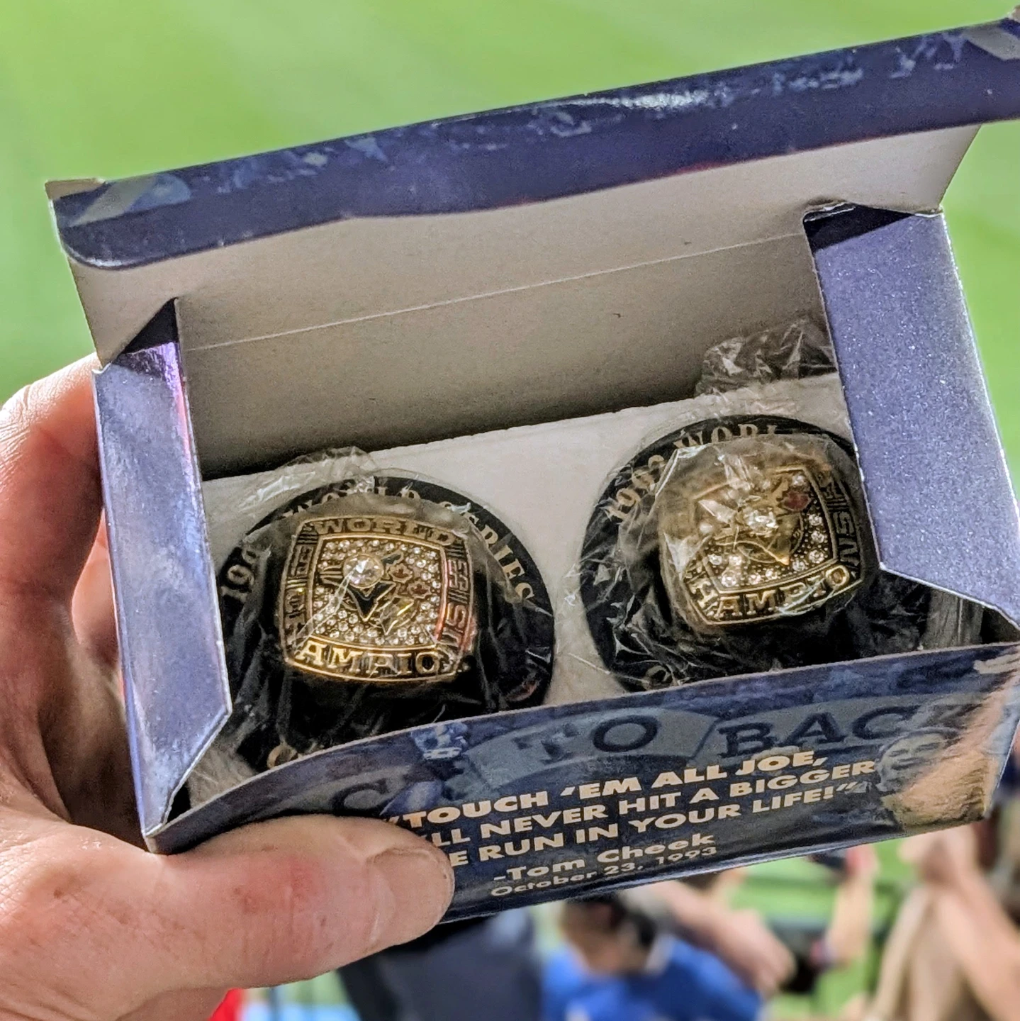 Toronto Blue Jays '92 & '93 World Series Championship Rings
