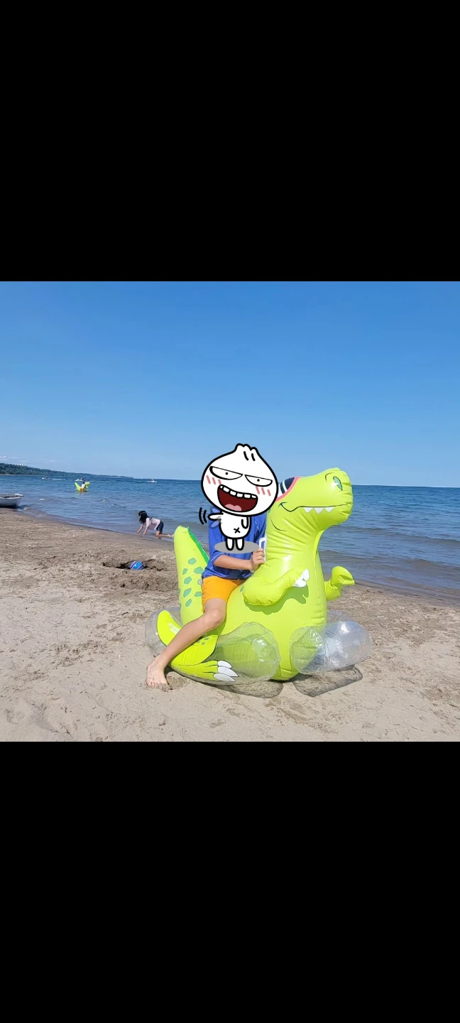 Summer Waves Rock N' Spray Dino Inflatable Pool Float