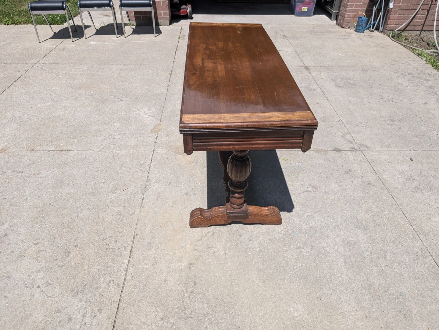 Wooden Drop Leaf Table - photo 4