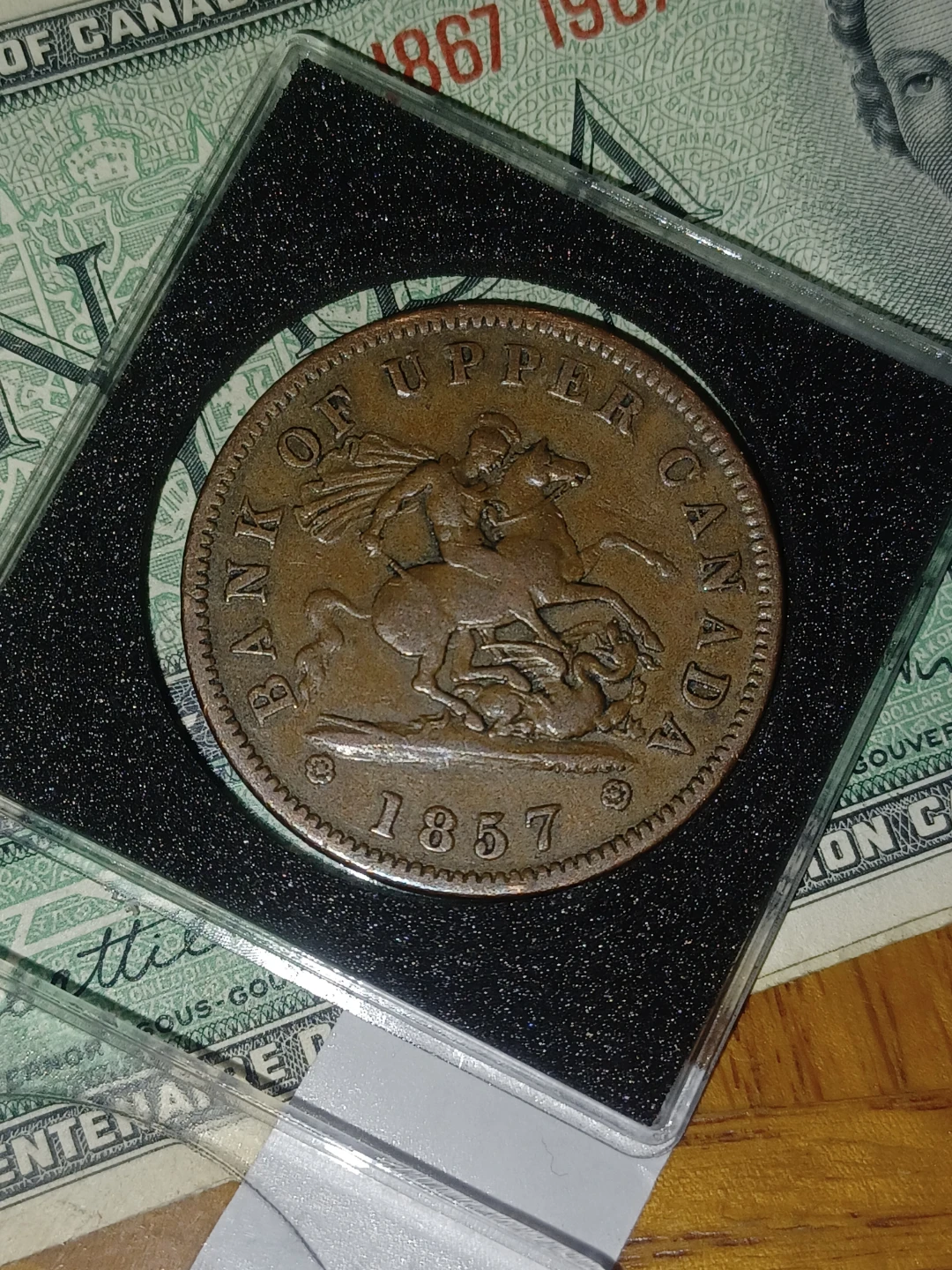 Bank of Upper Canada 1857 One Penny Token
