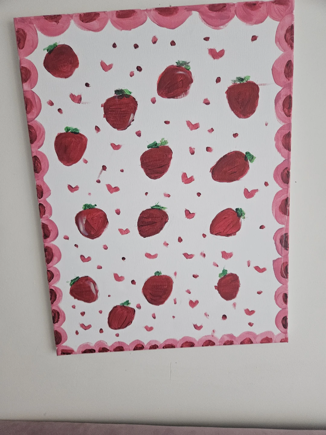 Hand-painted "Coquette Habit" Strawberry Art custom made - photo 2