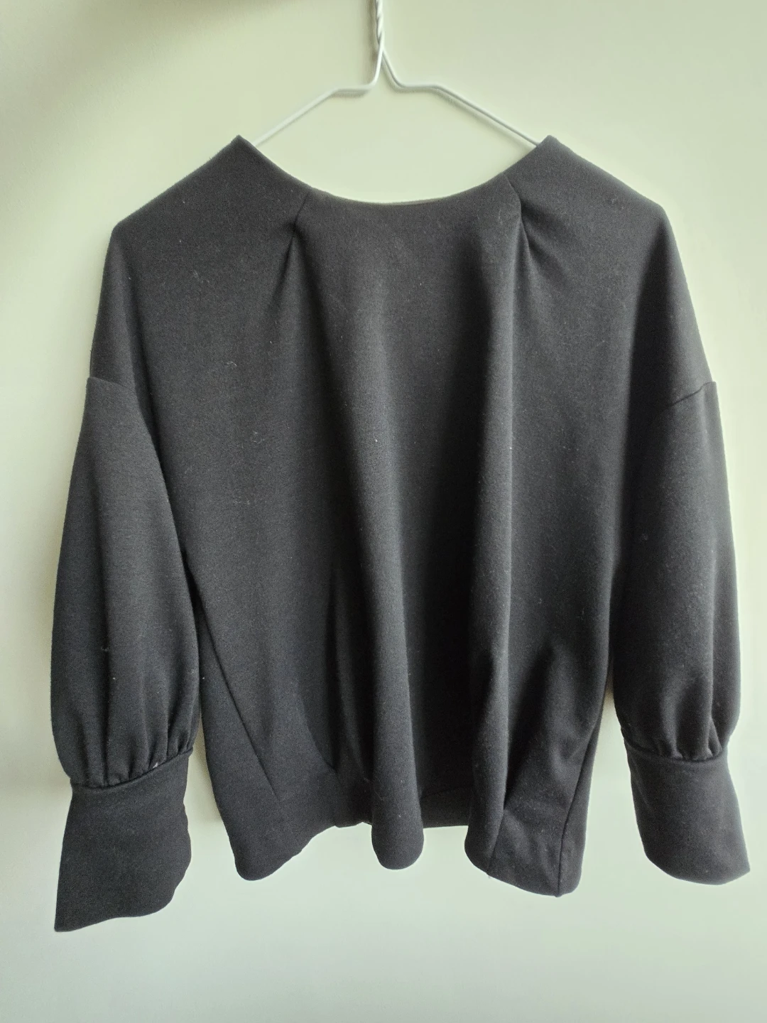 Banana Republic Black Puff Sleeve Top - Size S