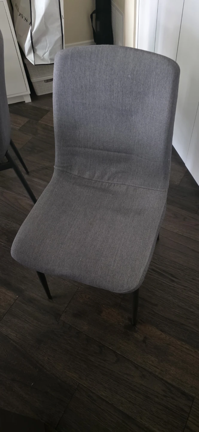 Grey Fabric Dining Chairs (Set of 4)