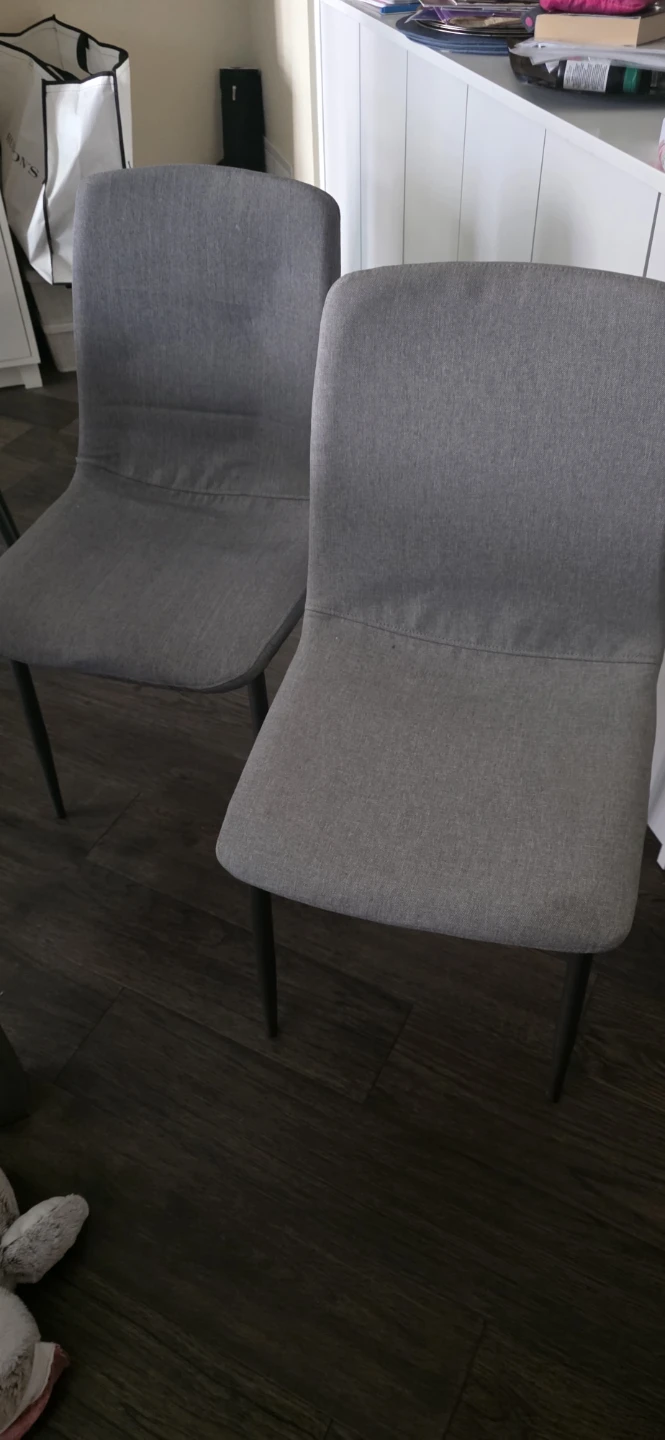 Grey Fabric Dining Chairs (Set of 4) - photo 2