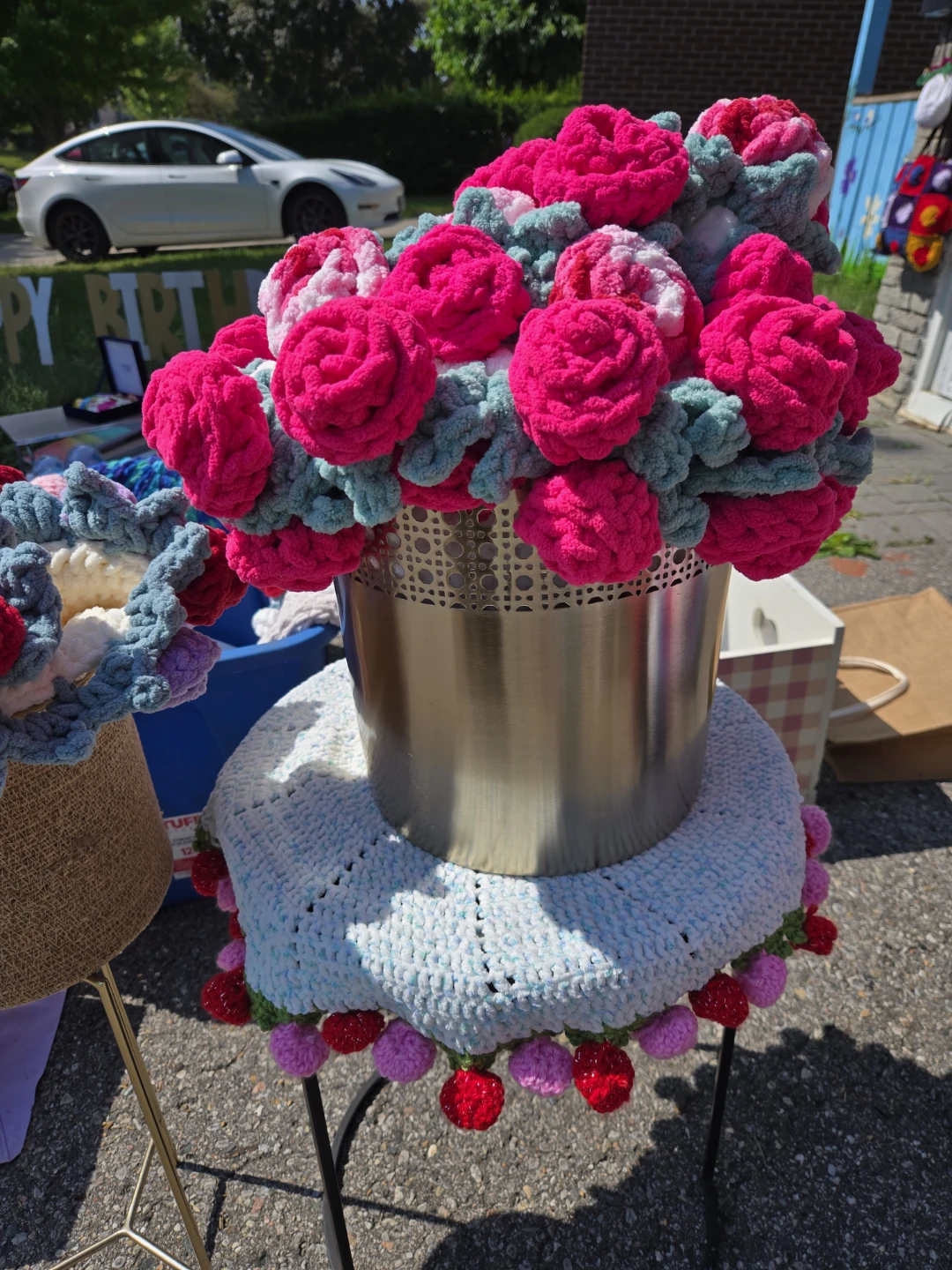 Handmade Crochet Items - Flowers, Potholders & More!