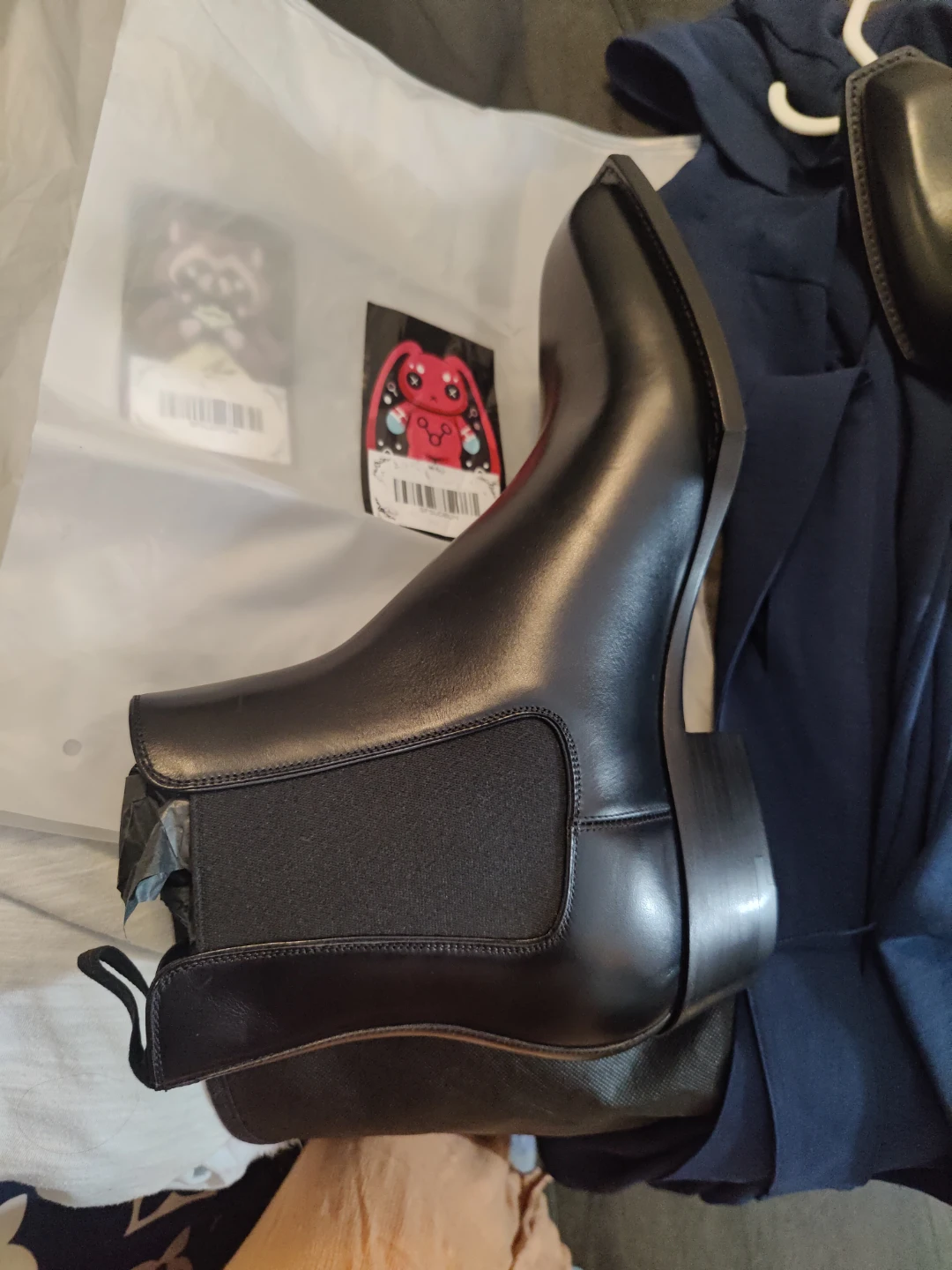 Louis Vuitton Black Leather Chelsea Boots - photo 2