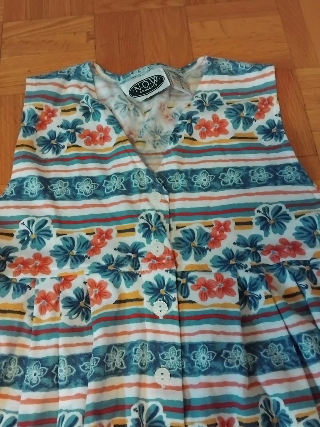 Girls Floral Striped Dress - photo 2