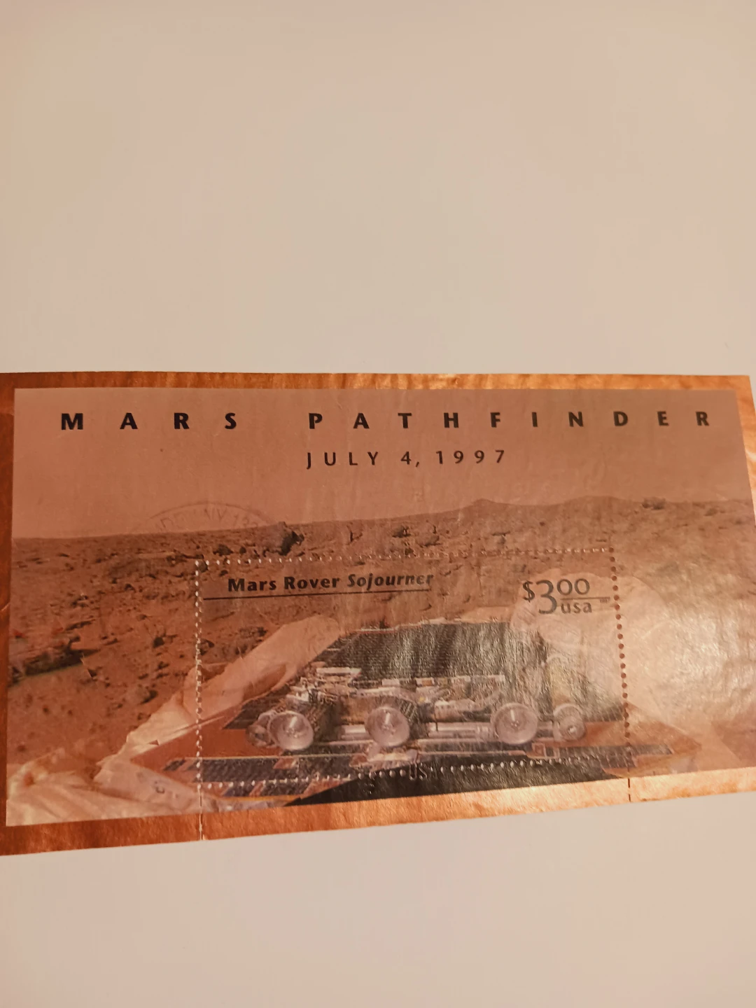 July 4, 1997. Mars Pathfinder Sojourner Rover Stamp - photo 3