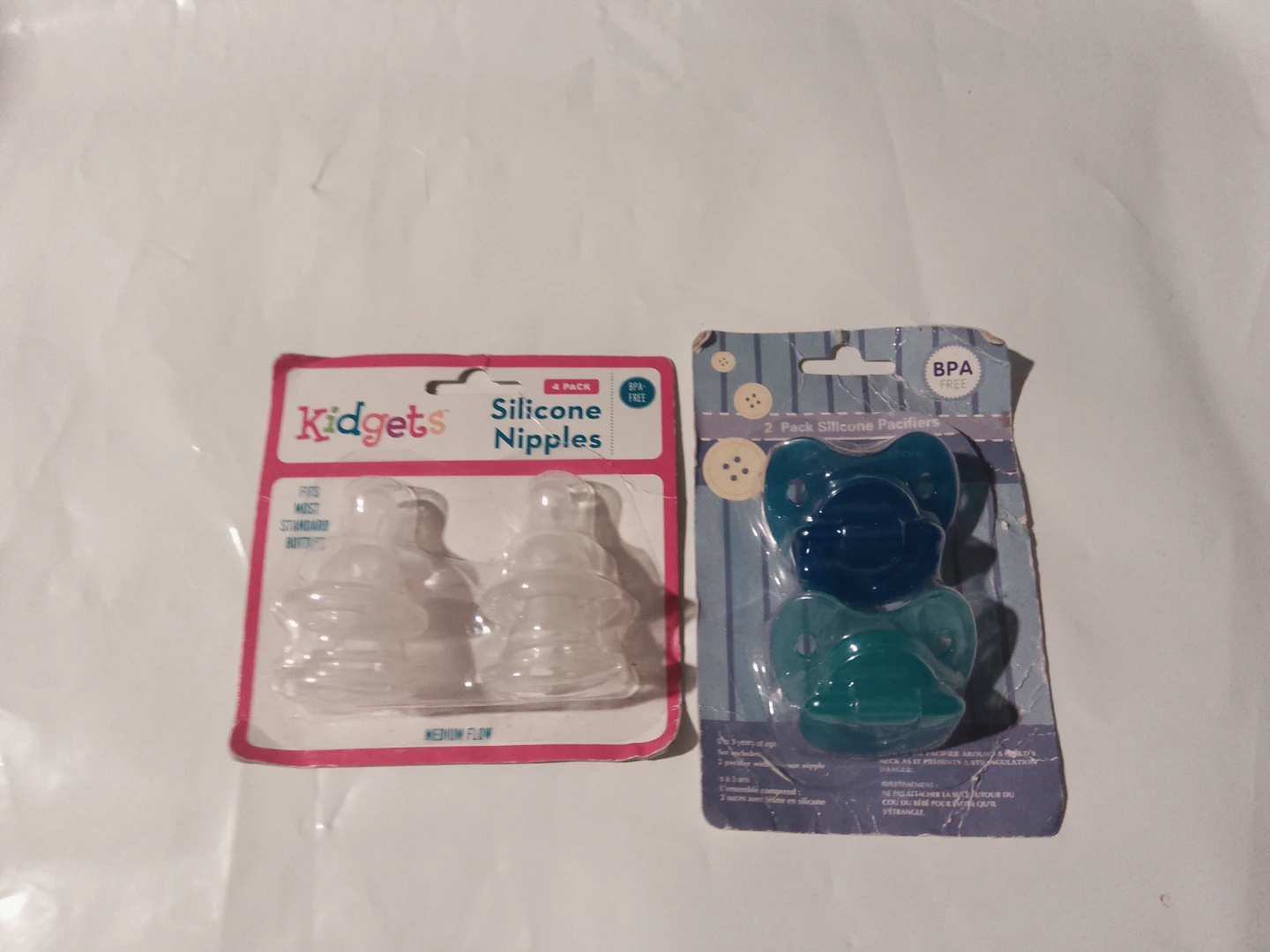 Kidgets Silicone Nipples & Pacifier Set