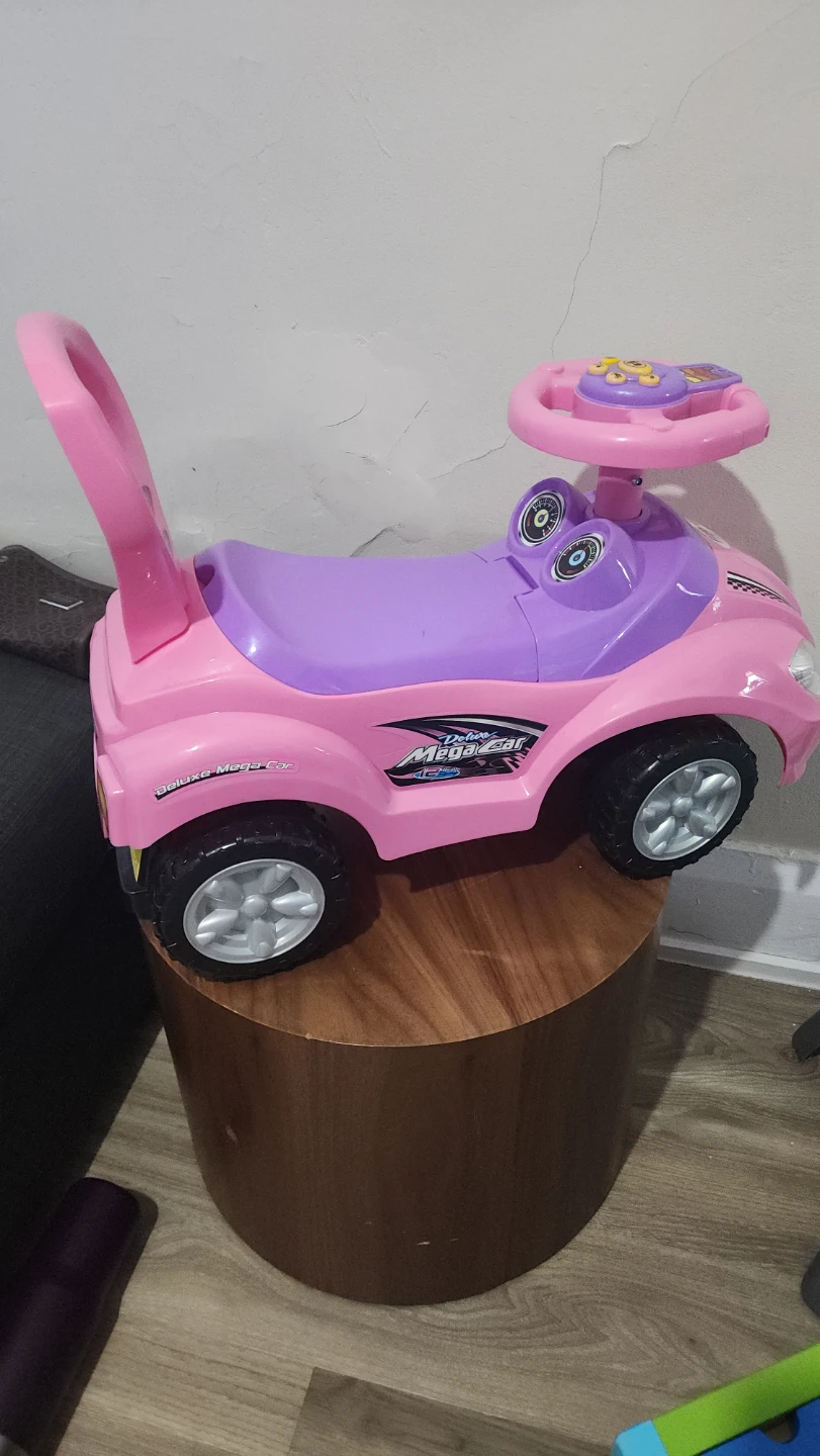 Pink Ride-On Car with Handle - photo 2