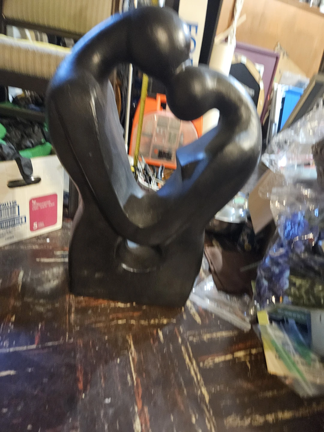 Abstract Embrace Sculpture - photo 3