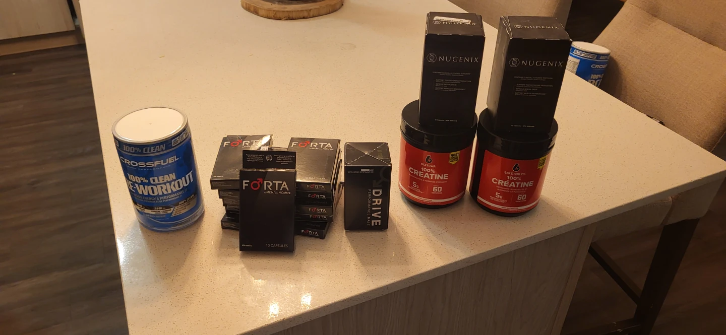 Nugenix, Six Star Creatine & Crossfuel Pre-Workout Bundle