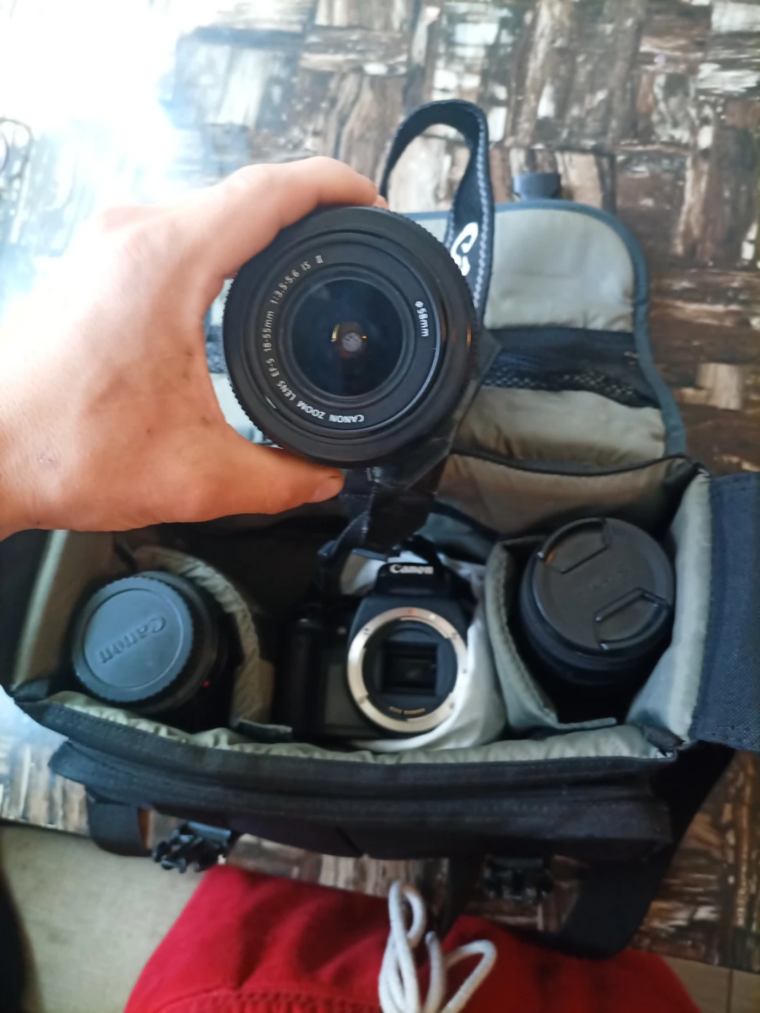 Canon DSLR Camera with Multiple Lenses and Bag - photo 2