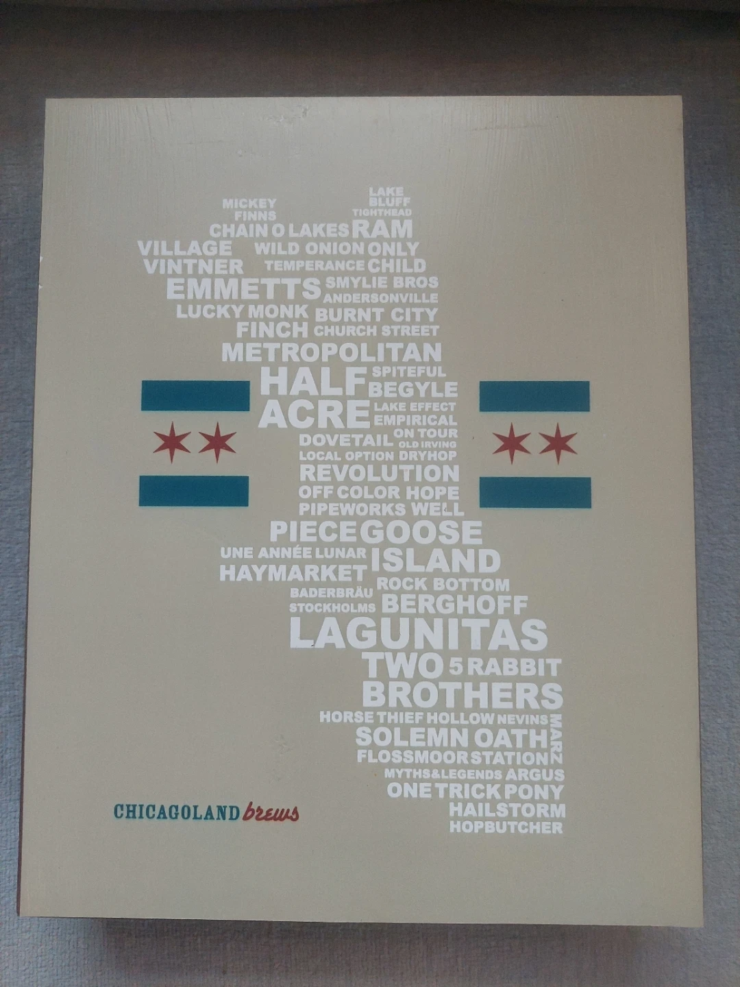 Wood 10" x 8" Hand Crafted Chicagoland Breweries Wall Art - photo 2