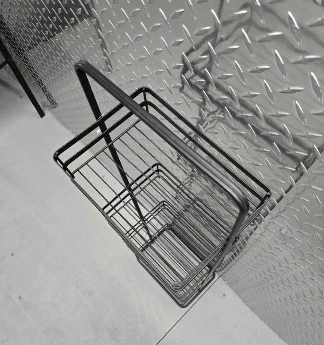 Sleek Modern 4-Tier Black Metal Wire Storage Tower Organizer - photo 3