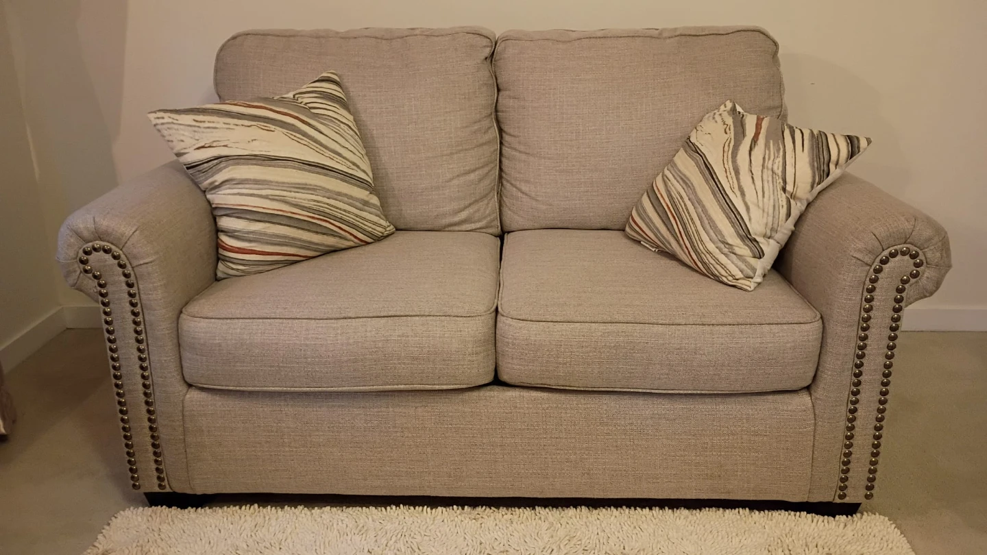Ashley Loveseat Sofa with Cushions