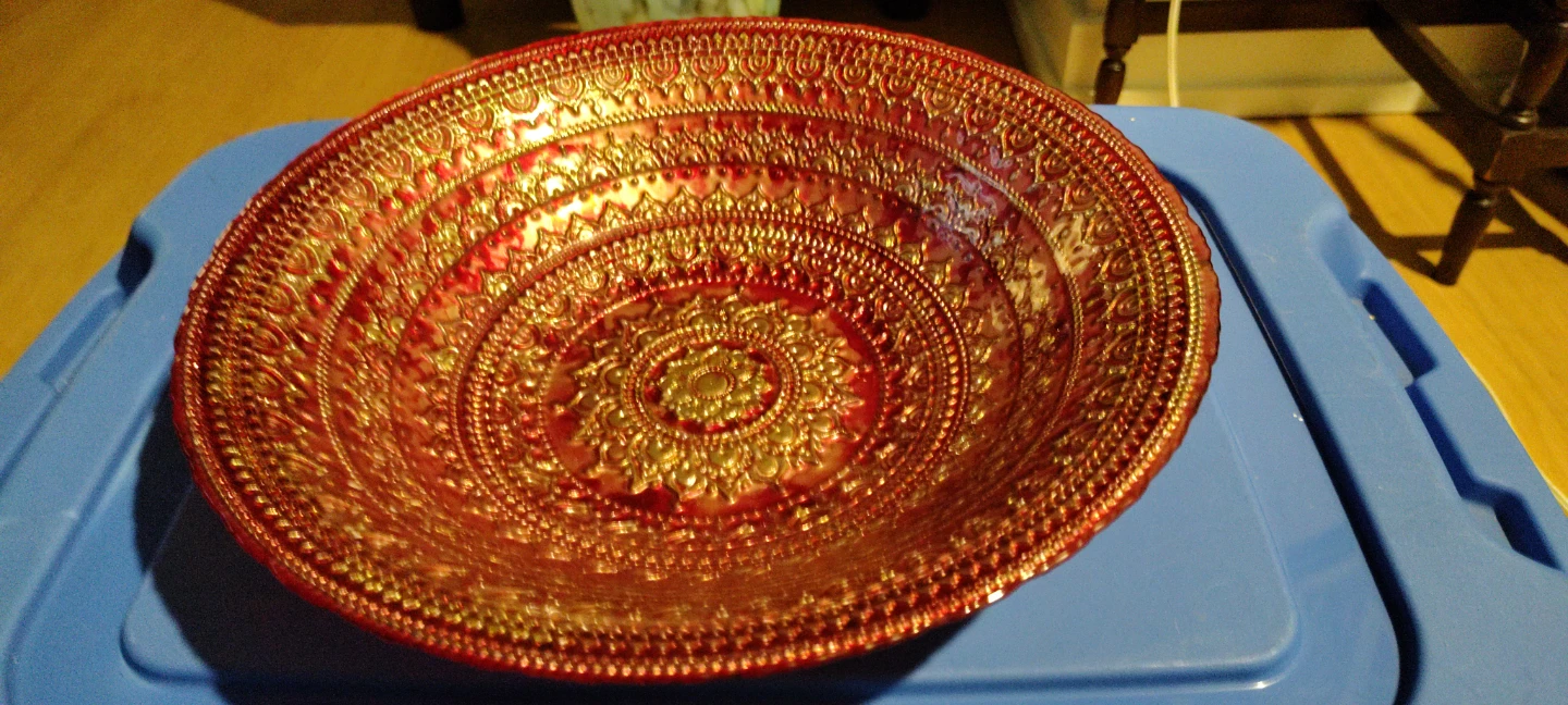 Decorative Embossed Plates - Set of 2
