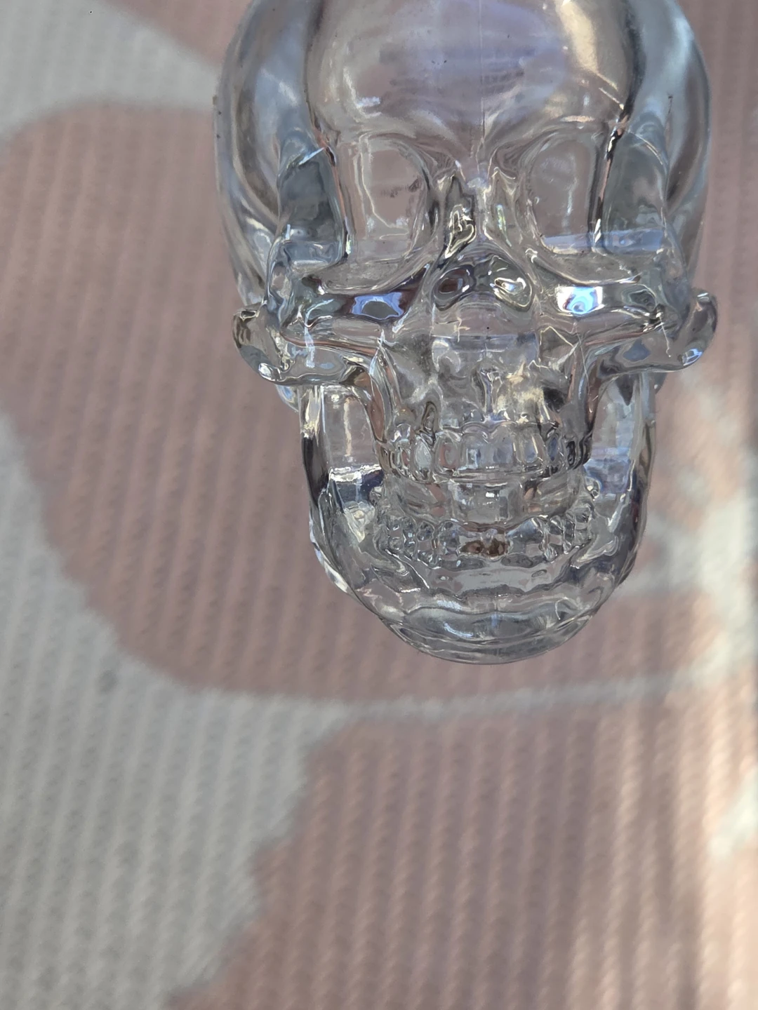 Clear Glass Skull Shot Glass