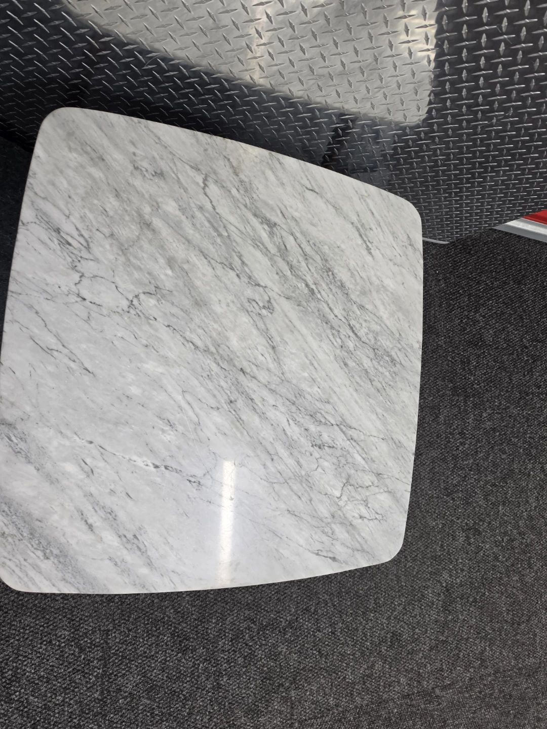Marble Top Coffee Table with Wood Legs - photo 5