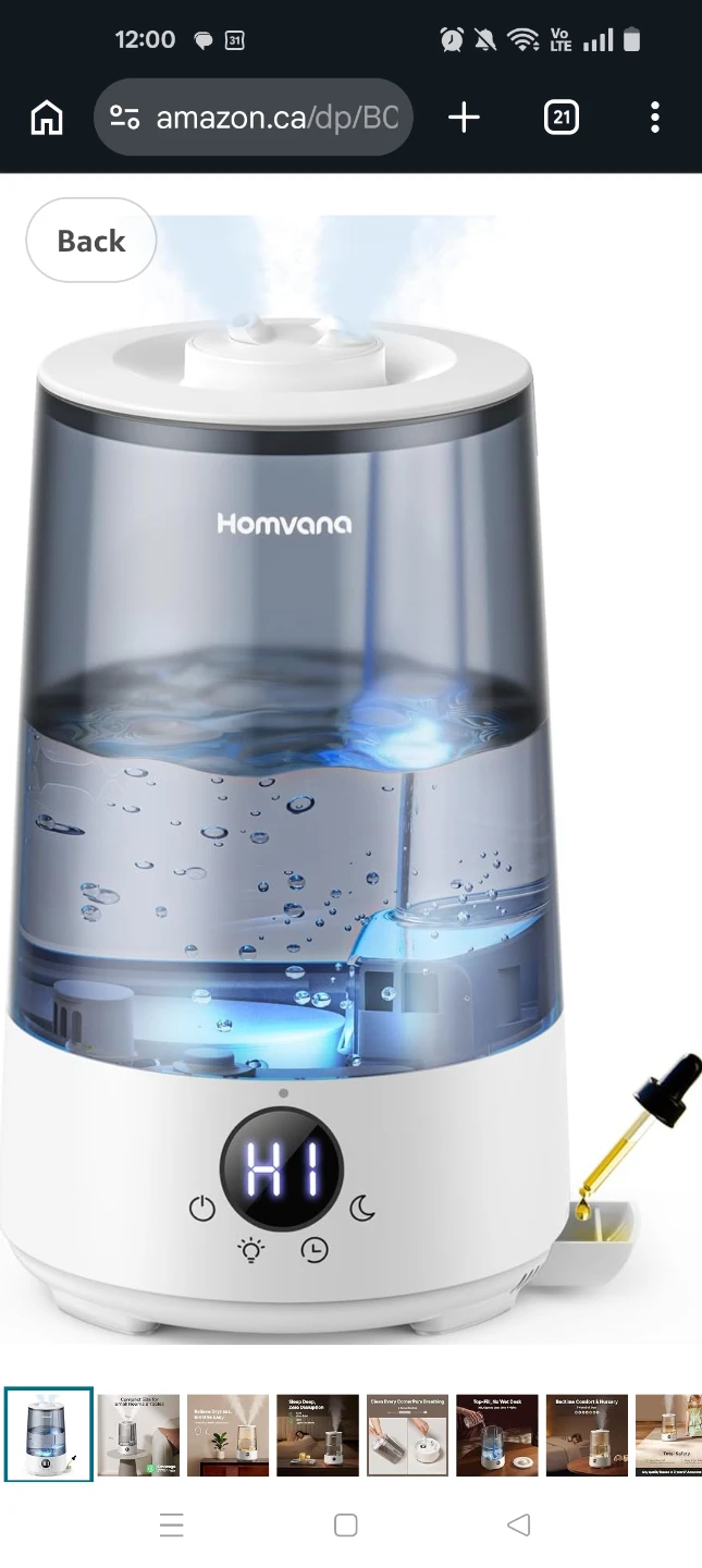 Homvana Humidifier - Compact Size (New!) - photo 4