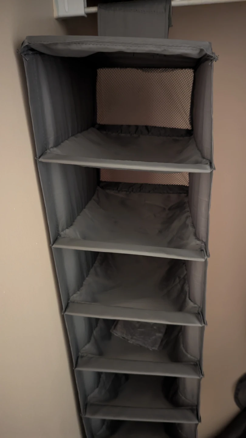 Ikea Grey 9-Shelf Hanging Closet Organizer