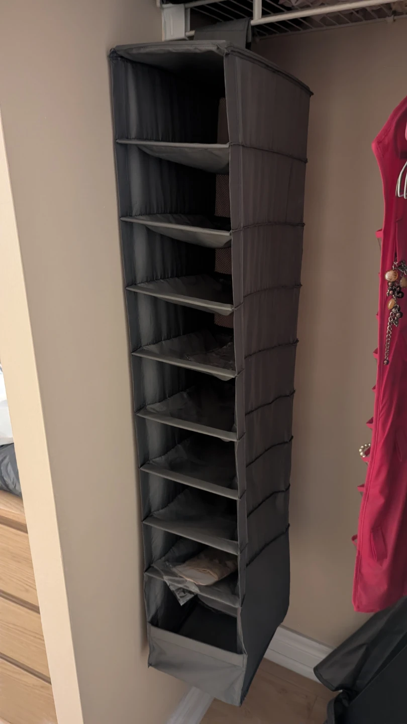 Ikea Grey 9-Shelf Hanging Closet Organizer - photo 2