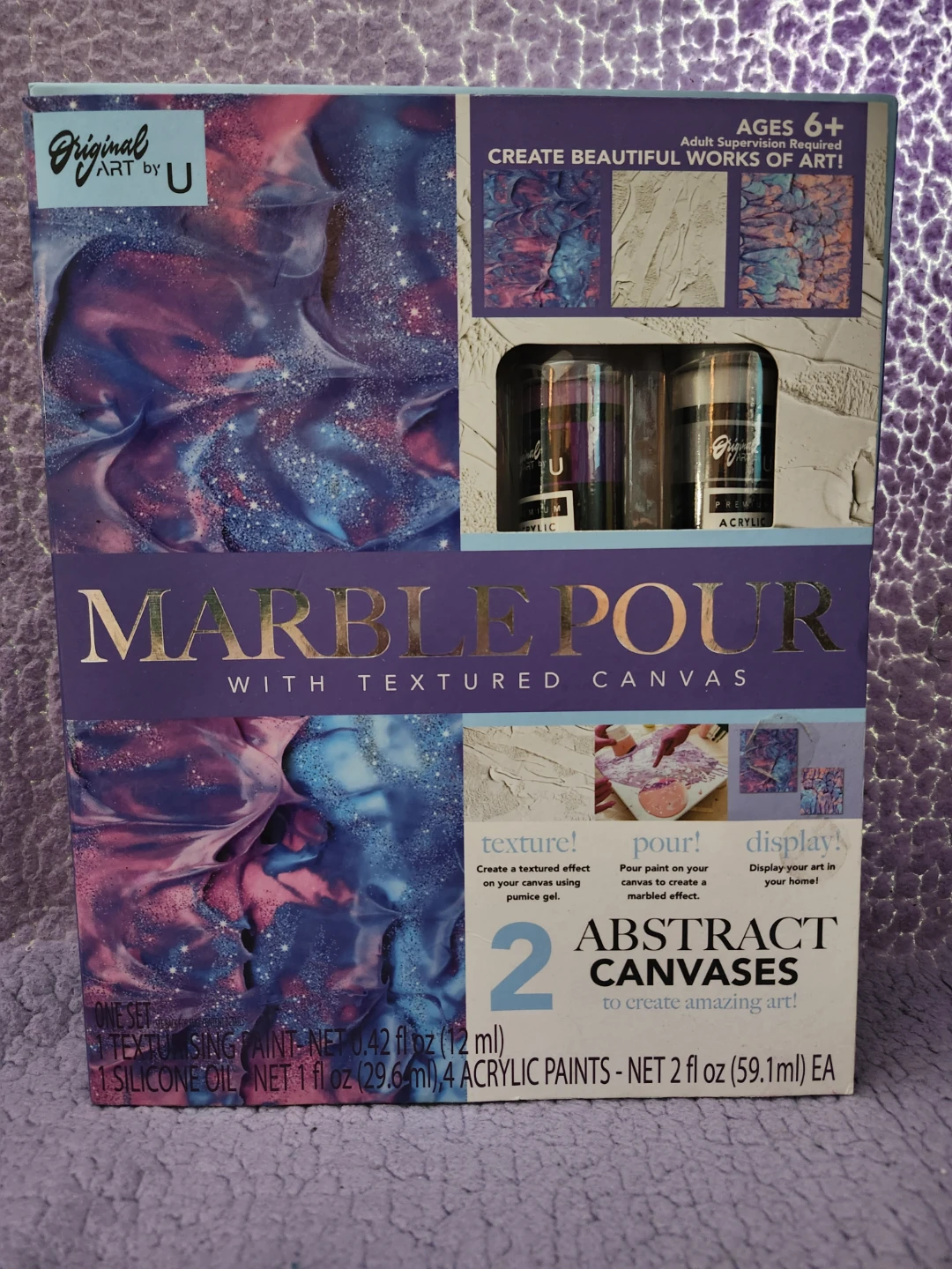 Original Art by U Marble Pour Art Kit