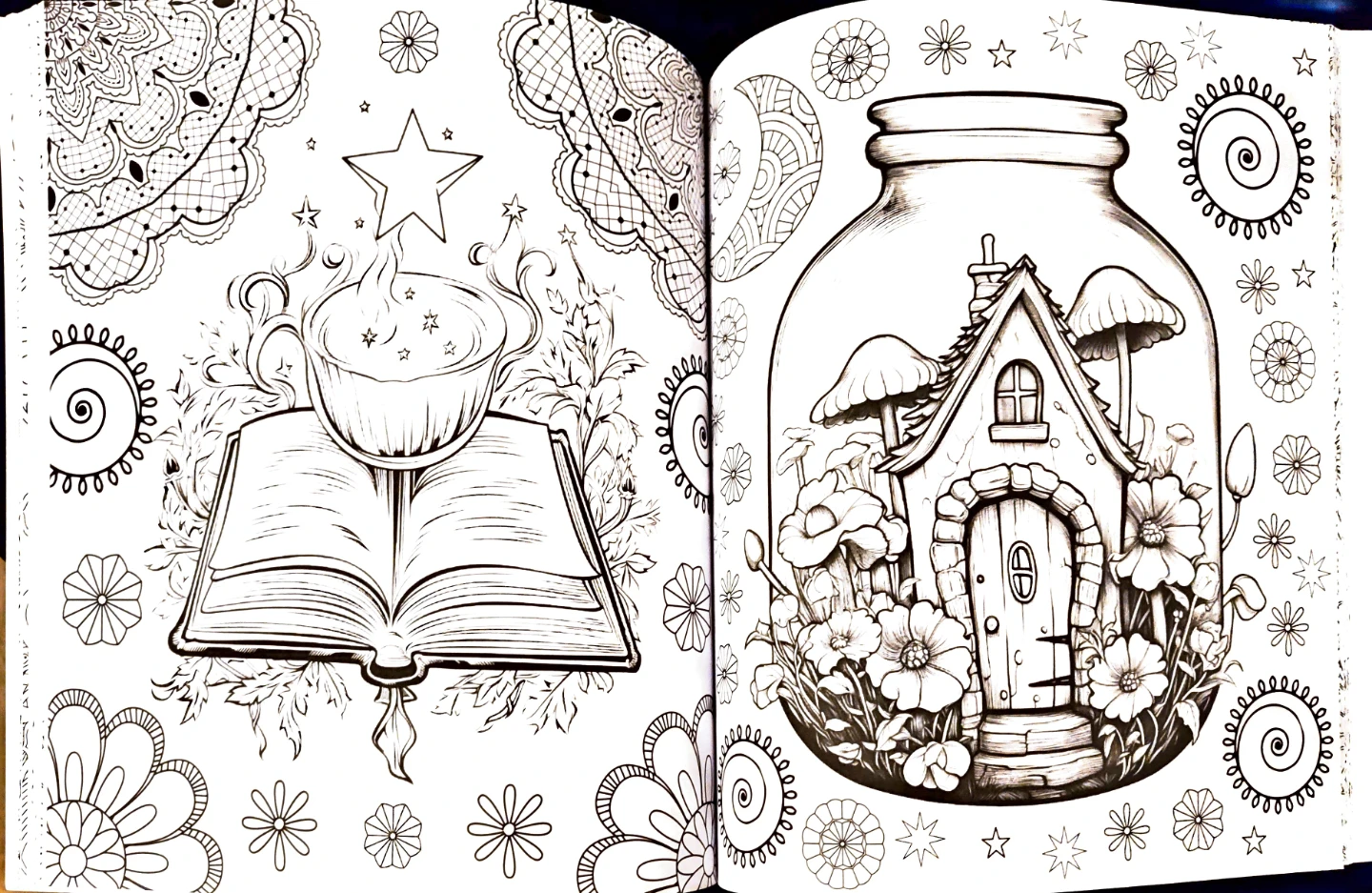 Witch and Fairy Adult Colouring Book - photo 2