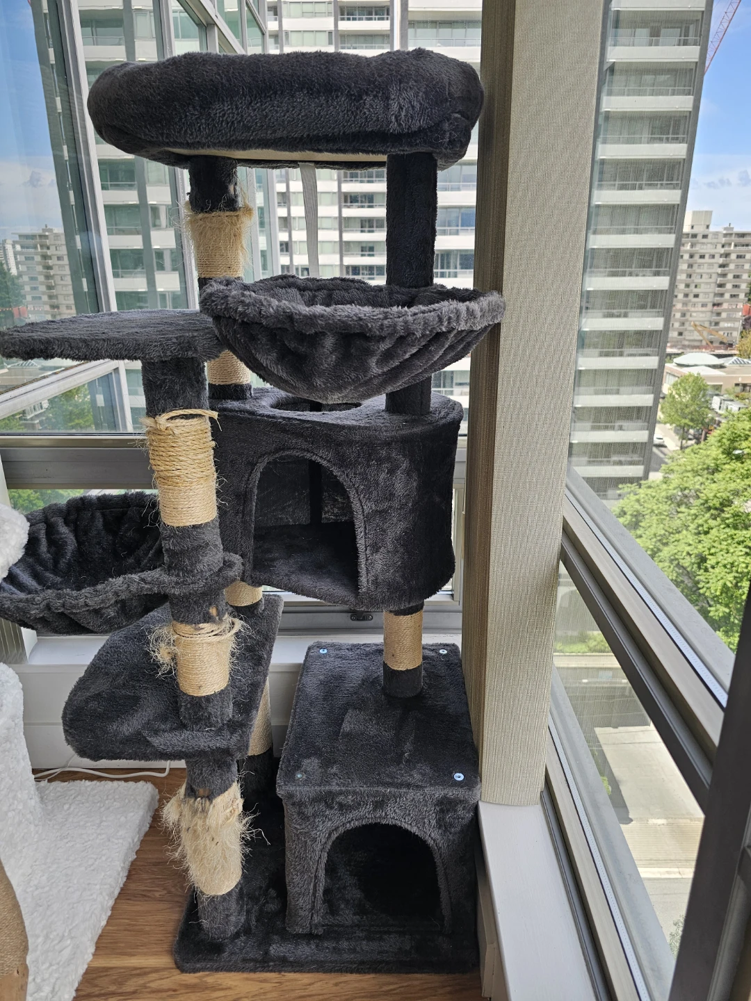 Multi-level Cat Tree Condo with multiple perches and hideaways