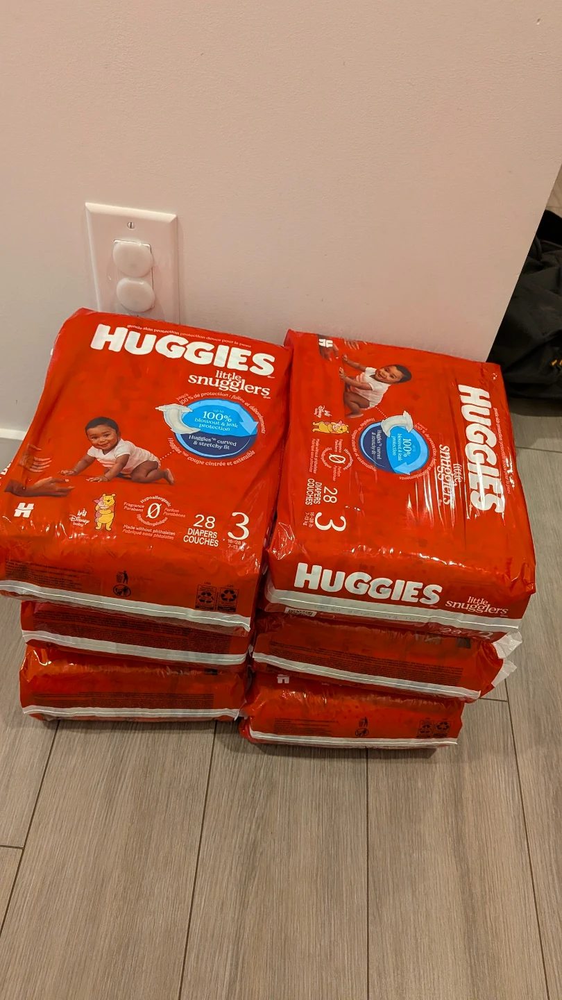 Huggies Little Snugglers Diapers Size 3 (168 Count)