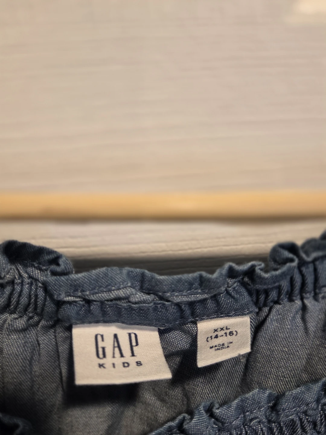 GAP Kids Denim Off-the-Shoulder Dress - photo 3