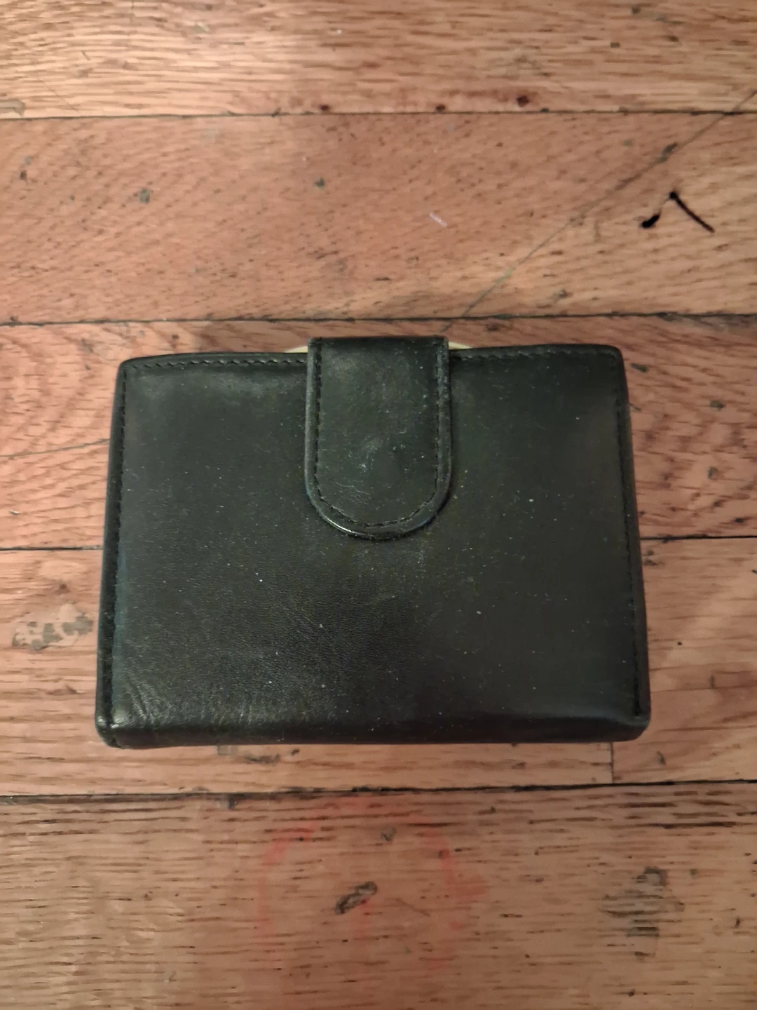 Black Leather Bifold Wallet