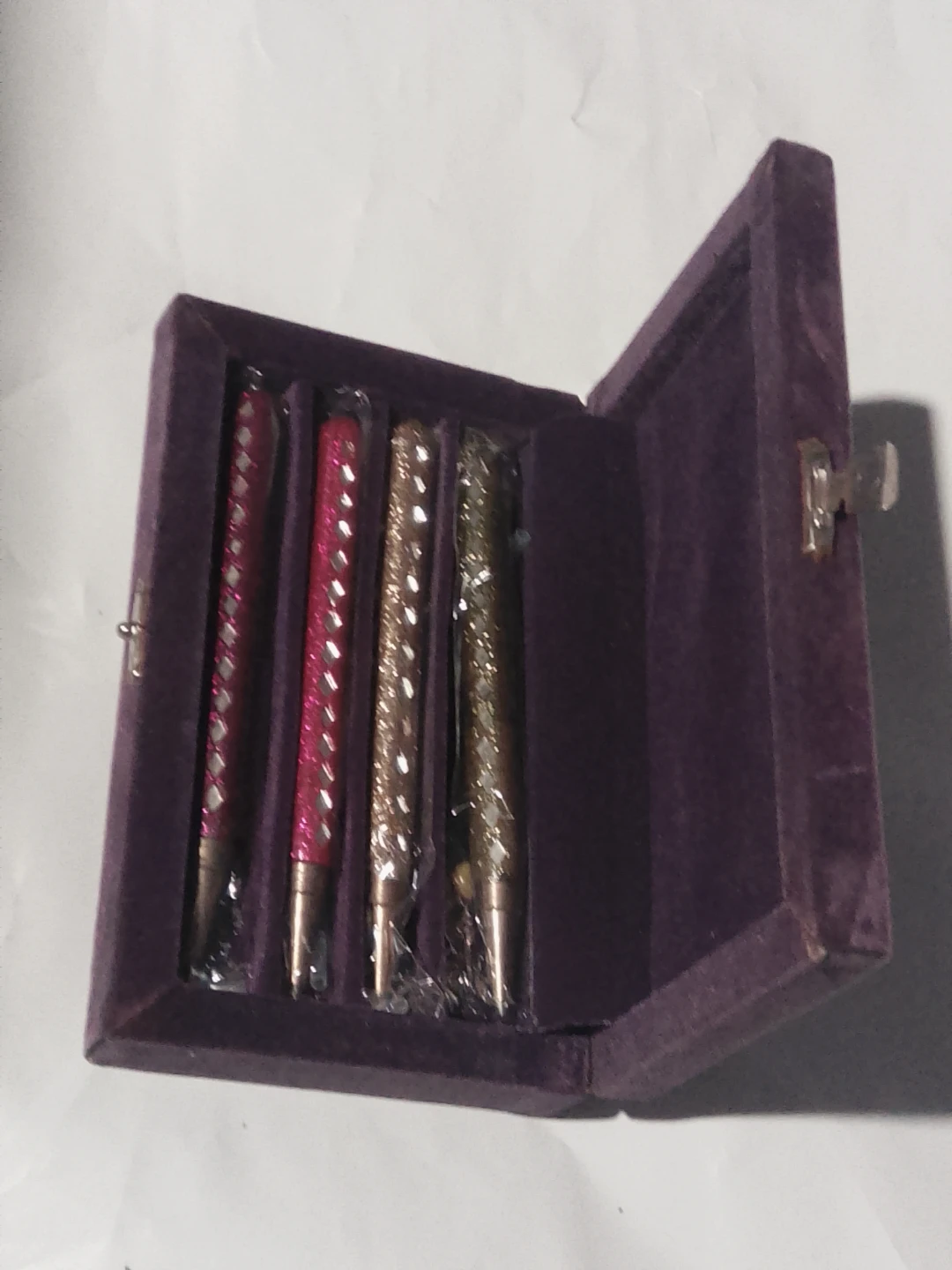 Decorative Pens Set in Velvet Box
