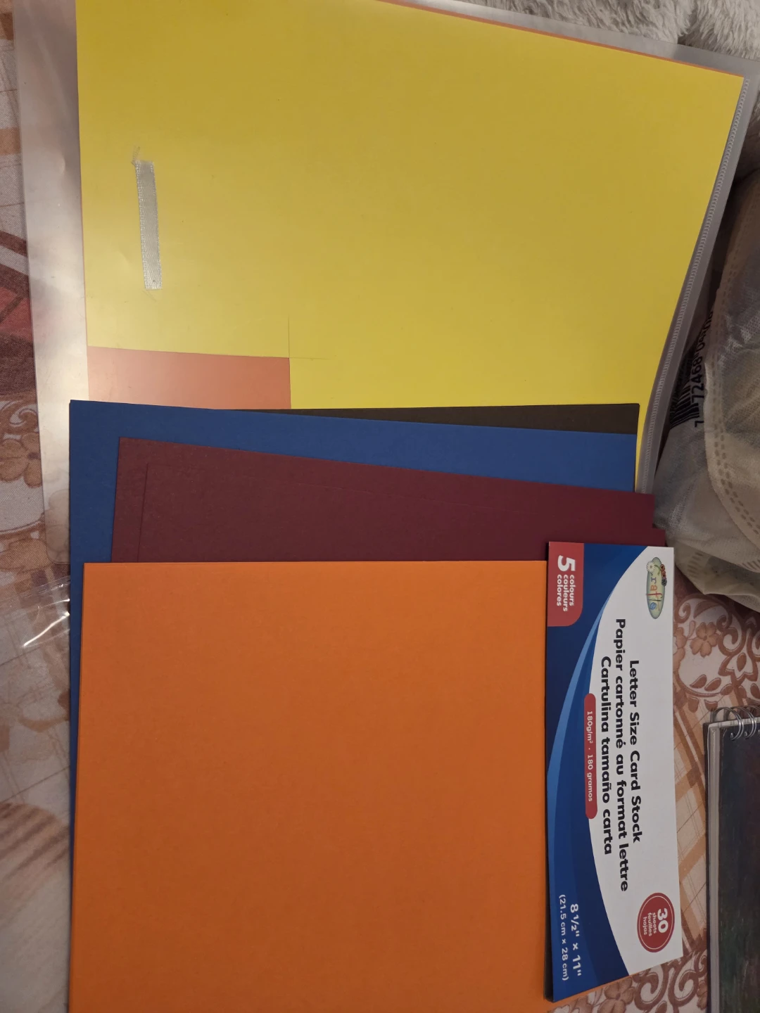 Craftilla Letter Size Card Stock 5 Colours - photo 3