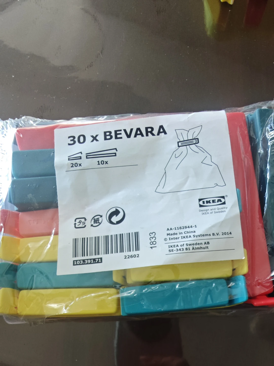 IKEA BEVARA Sealing Clips (30 pcs)