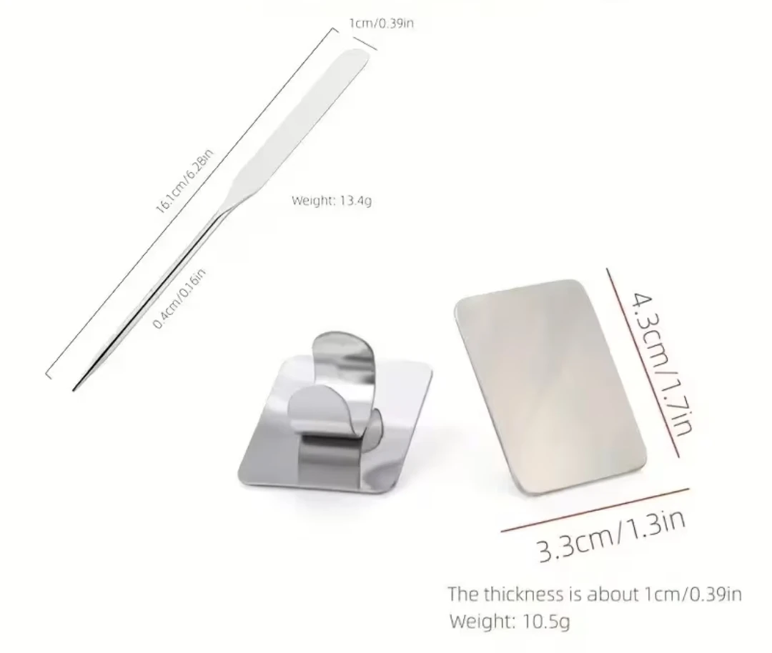2PCS Professional Makeup Foundation Spatula Set - photo 4