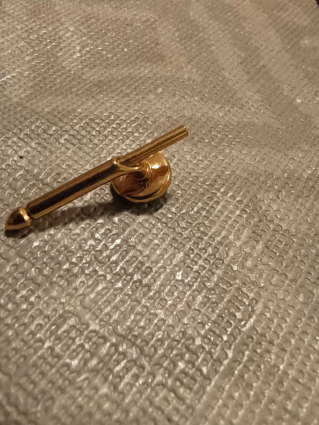 Gold tone Cufflinks with Black Onyx - photo 4
