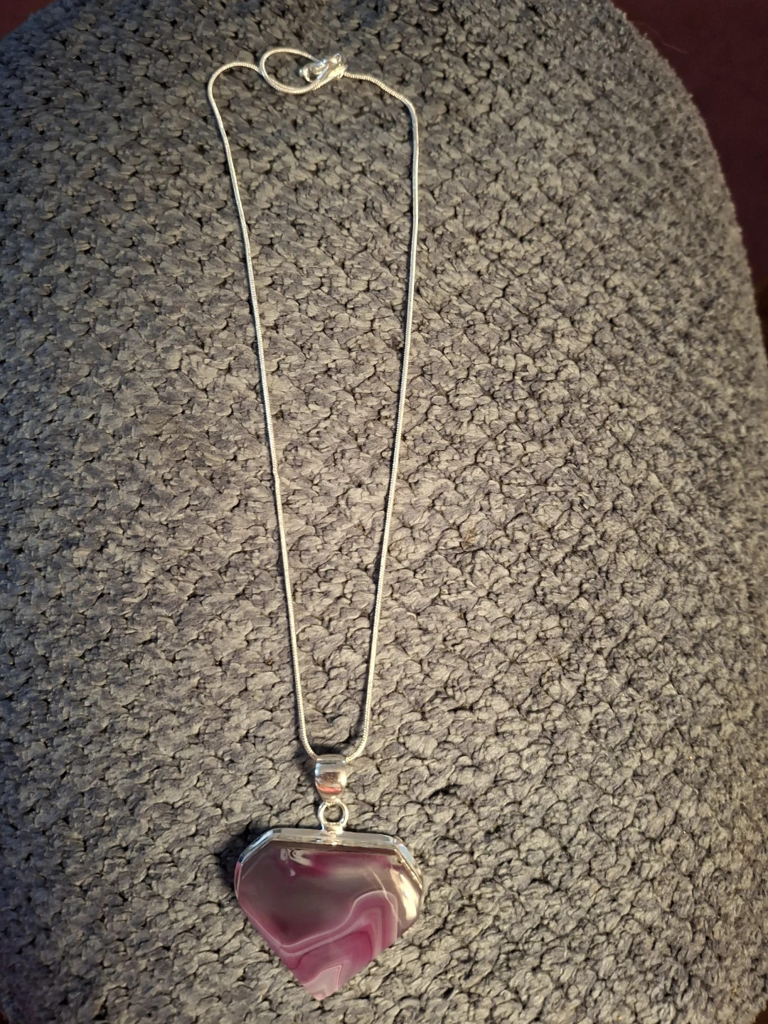 Sterling Silver Purple Agate  Necklace - photo 5