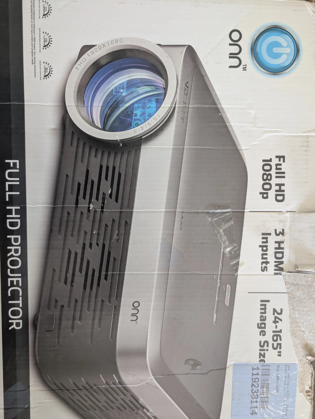 Onn. Full HD 1080p Projector - photo 3