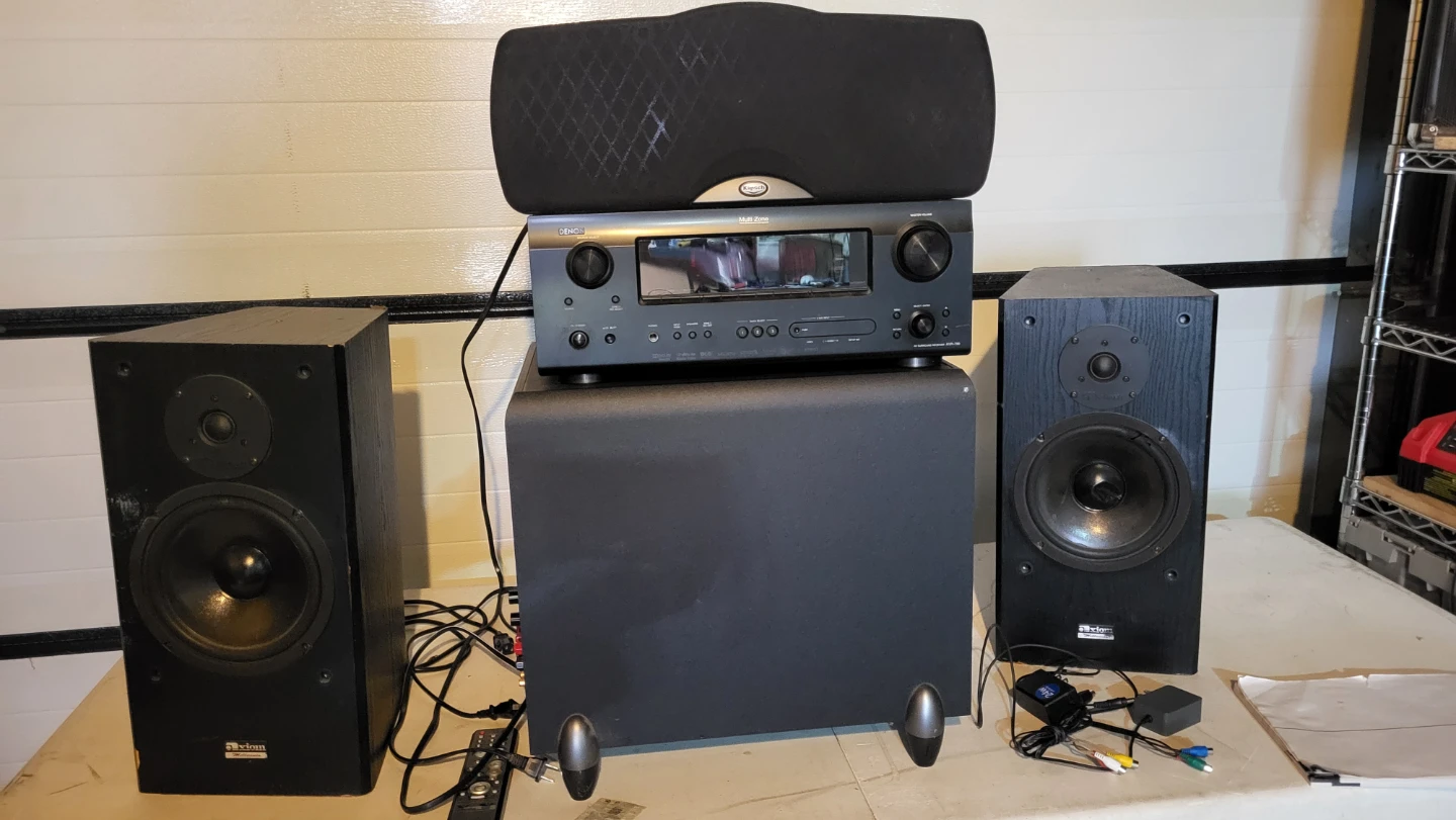 Denon Surround Sound Receiver and Subwoofer system