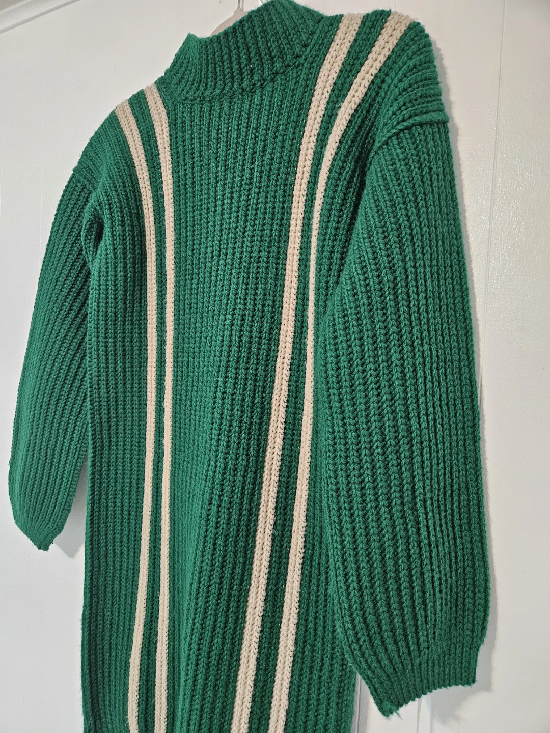 Cozy Handmade Ribbed Mock-Neck Sweater  (100% Wool) - photo 5