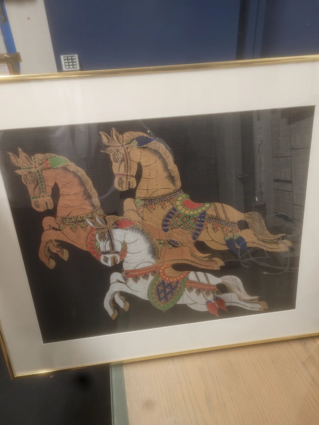 Framed Carousel Horse Artwork